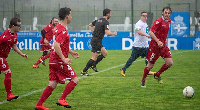Imaxe dun partido anterior da Liga Genuine con participación da TVG.